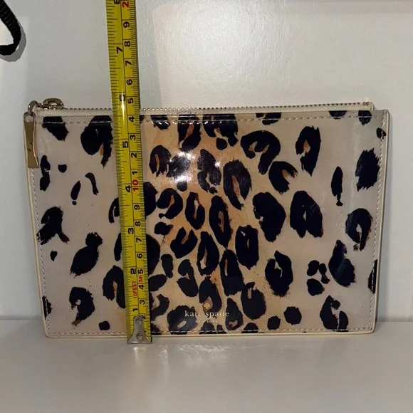 Kate Spade Black and Tan Animal Print Pouch - Picture 7 of 7